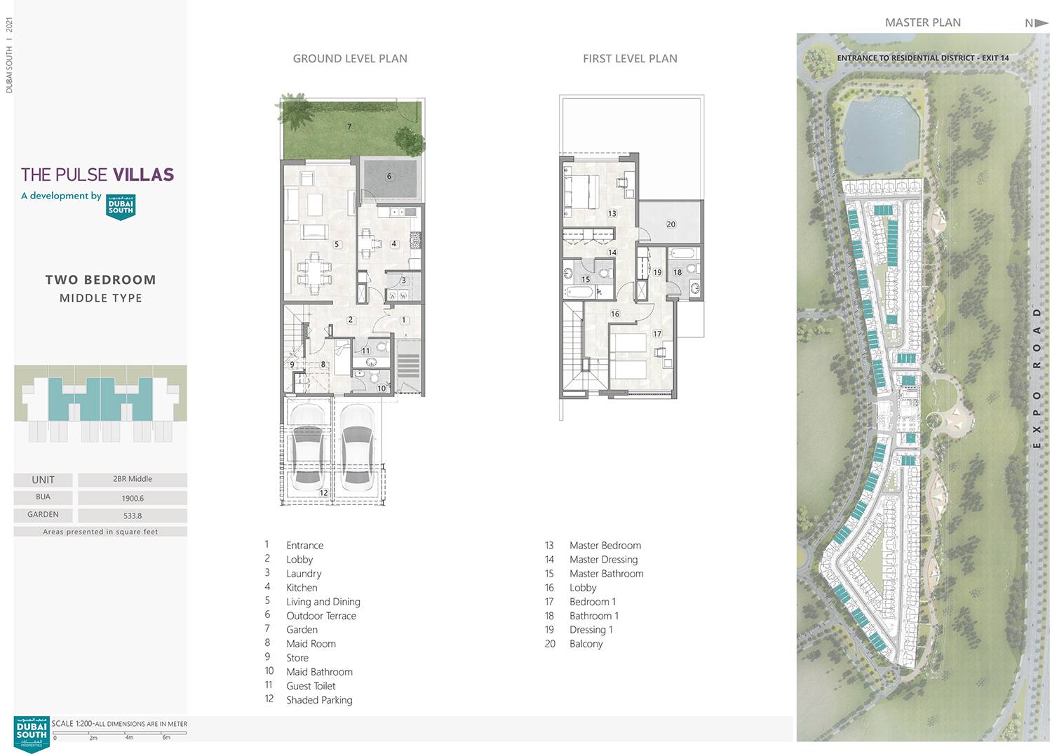 The Pulse Townhouses and Villas - Floor Plan